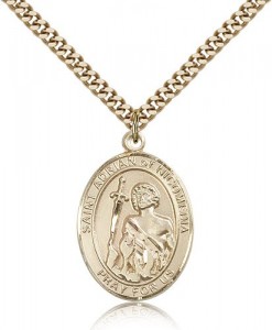 St. Adrian of Nicomedia Medal, Gold Filled, Large [BL0570]
