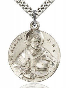 St. Albert the Great Medal, Sterling Silver [BL4950]