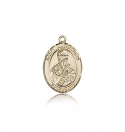 St. Alexander Sauli Medal, 14 Karat Gold, Medium [BL0628]