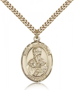 St. Alexander Sauli Medal, Gold Filled, Large [BL0630]