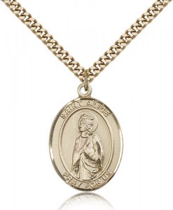 St. Alice Medal, Gold Filled, Large [BL0648]