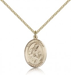 St. Ambrose Medal, Gold Filled, Medium [BL0676]