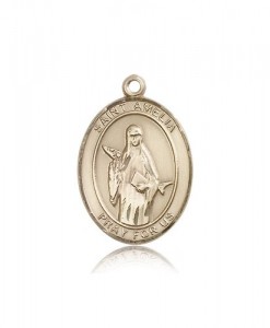 St. Amelia Medal, 14 Karat Gold, Large [BL0681]
