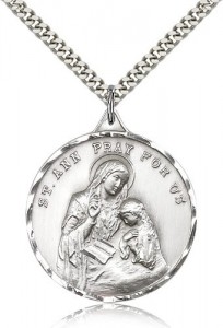 St. Ann Medal, Sterling Silver [BL4232]