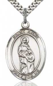 St. Anne Medal, Sterling Silver, Large [BL0741]