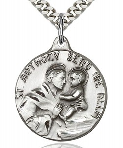 St. Anthony Medal, Sterling Silver [BL5213]