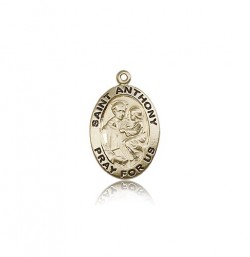 St. Anthony of Padua Medal, 14 Karat Gold [BL5591]