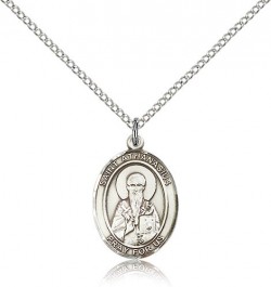 St. Athanasius Medal, Sterling Silver, Medium [BL0796]