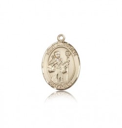 St. Augustine Medal, 14 Karat Gold, Medium [BL0799]