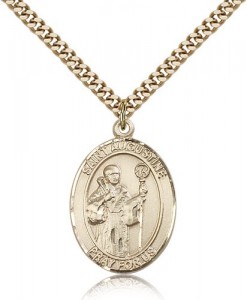 St. Augustine Medal, Gold Filled, Large [BL0801]