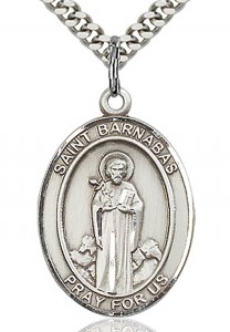 St. Barnabas Medal, Sterling Silver, Large [BL0840]