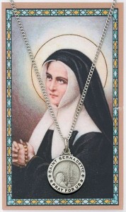 St. Bernadette Medal with Prayer Card [MPC0111]