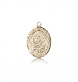 St. Bernard of Montjoux Medal, 14 Karat Gold, Medium [BL0916]
