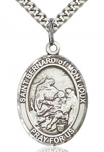 St. Bernard of Montjoux Medal, Sterling Silver, Large [BL0921]
