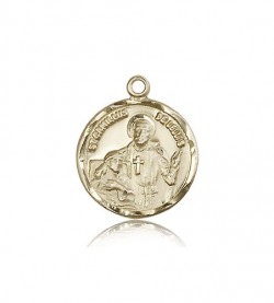 St. Camillus of Lellis Medal, 14 Karat Gold [BL6303]