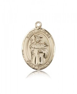 St. Casimir of Poland Medal, 14 Karat Gold, Large [BL1009]
