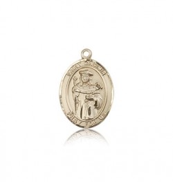 St. Casimir of Poland Medal, 14 Karat Gold, Medium [BL1010]