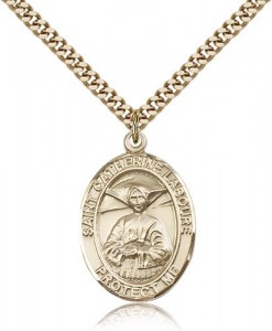 St. Catherine Laboure Medal, Gold Filled, Large [BL1021]