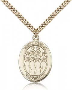 St. Cecilia Choir Medal, Gold Filled, Large [BL1066]