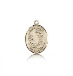 St. Cecilia Medal, 14 Karat Gold, Medium [BL1082]