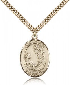 St. Cecilia Medal, Gold Filled, Large [BL1084]