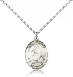 St. Charles Borromeo Medal, Sterling Silver, Medium [BL1097]