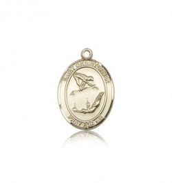 St Christopher Gymnastics Medal, Sterling Silver, Medium [BL0541]
