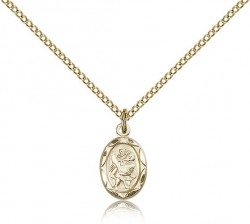 St. Christopher Medal, Gold Filled [BL4391]
