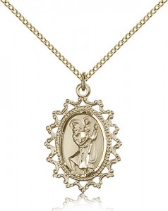 St. Christopher Medal, Gold Filled [BL5226]