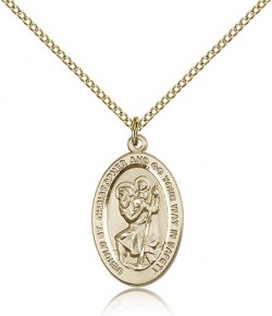 St. Christopher Medal, Gold Filled [BL5810]
