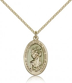 St. Christopher Medal, Gold Filled [BL5816]