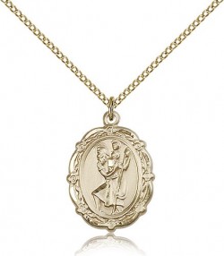 St. Christopher Medal, Gold Filled [BL5984]
