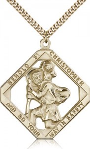 St. Christopher Medal, Gold Filled [BL6386]