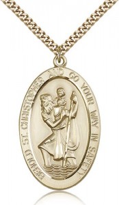St. Christopher Medal, Gold Filled [BL6530]