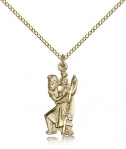 St. Christopher Medal, Gold Filled [BL6557]