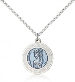 St. Christopher Medal, Sterling Silver [BL4193]