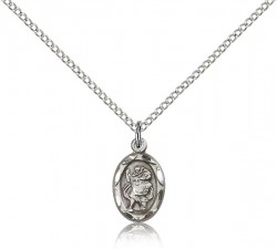 St. Christopher Medal, Sterling Silver [BL4393]
