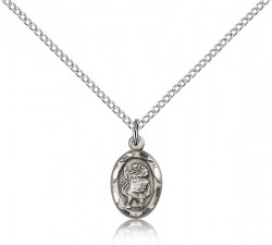 St. Christopher Medal, Sterling Silver [BL4393]