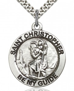 St. Christopher Medal, Sterling Silver [BL5733]