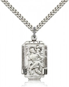 St. Christopher Medal, Sterling Silver [BL6050]