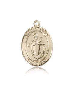 St. Clement Medal, 14 Karat Gold, Large [BL1520]