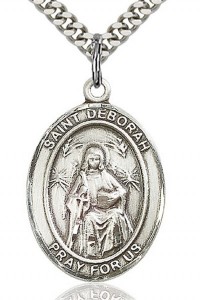 St. Deborah Medal, Sterling Silver, Large [BL1580]