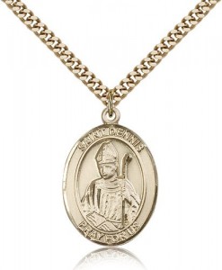 St. Dennis Medal, Gold Filled, Large [BL1586]