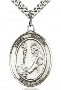 St. Dominic De Guzman Medal, Sterling Silver, Large [BL1598]