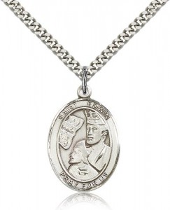 St. Edwin Medal, Sterling Silver, Large [BL1688]