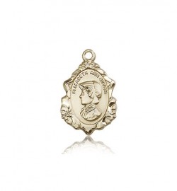St. Elizabeth Ann Seton Medal, 14 Karat Gold [BL4904]