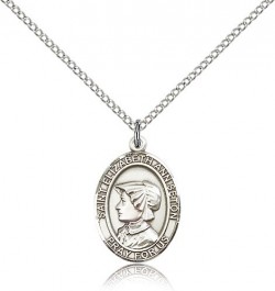 St. Elizabeth Ann Seton Medal, Sterling Silver, Medium [BL1698]