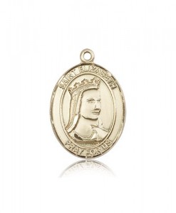 St. Elizabeth of Hungary Medal, 14 Karat Gold, Large [BL1700]