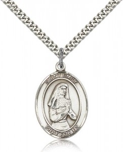 St. Emily De Vialar Medal, Sterling Silver, Large [BL1732]