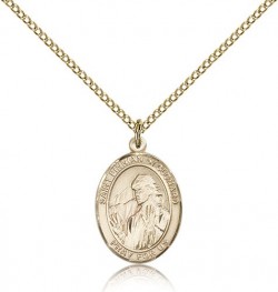 St. Finnian of Clonard Medal, Gold Filled, Medium [BL1784]